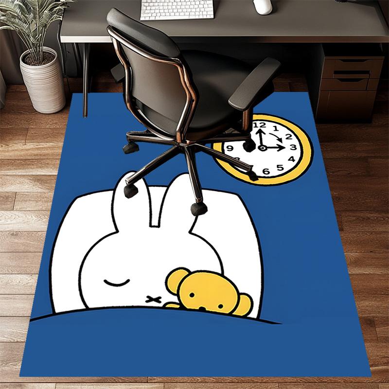 1pc Miffy2 Design Printed Area Rug Carpet for Bedroom Living Room Home Decor Rugs Mat Non Slip Mat Rug for Bedside