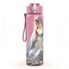 1PC Pale Blue Cloak Virgin Mary 750ml Color Plastic Water Bottle Leakproof Flip Straw Lid For Sports Office Home Use