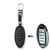 Car Key Cover Keychain Case For Nissan Teana X-Trail Murano March Geniss Qashqai Livina Sylphy Sunny Juke Almera Leather