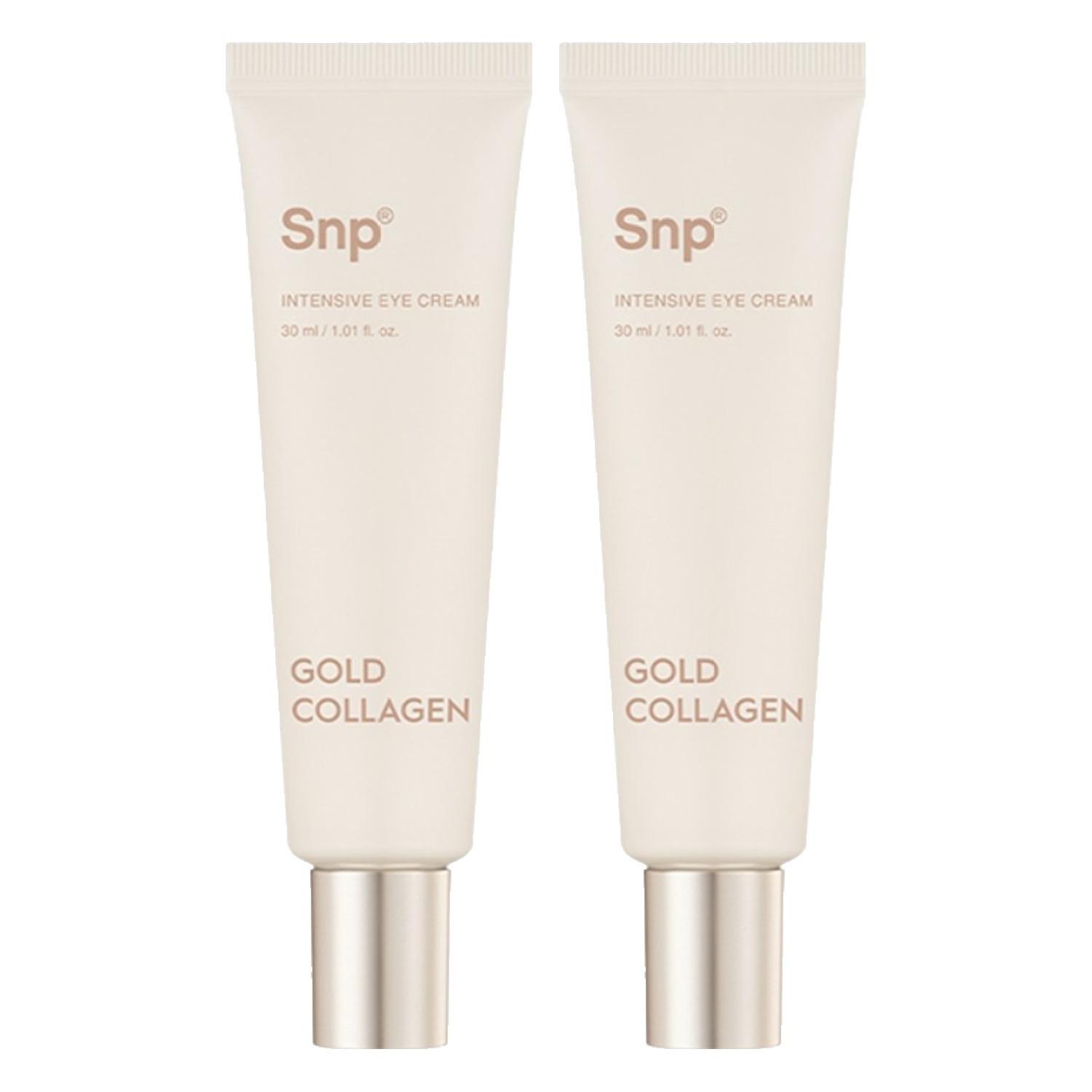 

SNP Gold Collagen Intensive Eye Cream 30ml x 2ea - Deep Nourishing & Anti-Wrinkle Treatment with 24K Gold and Ultra-Low Molecular Collagen