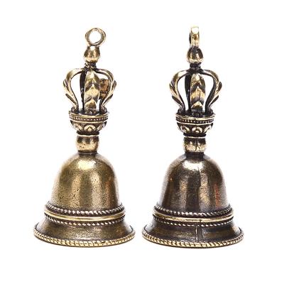 Mosaz Rukodělný kouzelný zvonek Větrný zvonek Tibetský bronzový zvonek s přívěskem na klíče