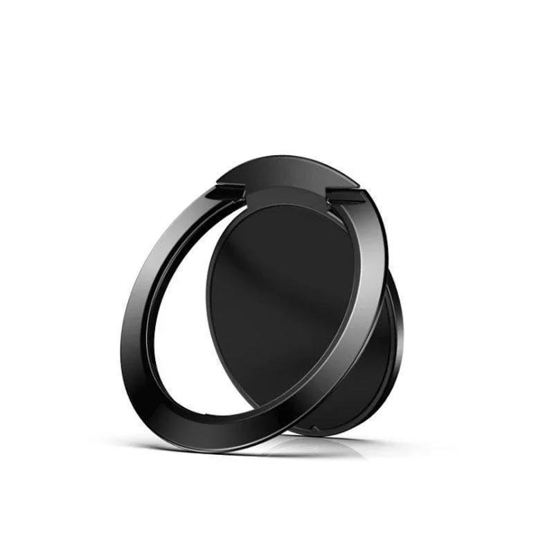 

Ultra Thin Finger Ring Holder Metal Universal 360 Rotation Stand for Phone чёрный