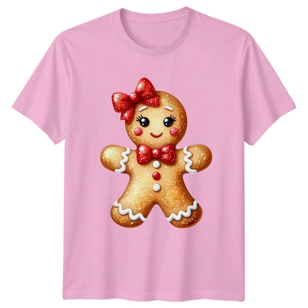 Gingerbread Person Christmas Holidays Unisexs TShirt Unisexs Tee Graphic Unisex Top