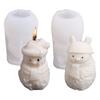 Snowman Candle Silicone Mold Multipurpose Silicone Mould for Making Candle Soap Holiday Decoration Epoxy Resin
