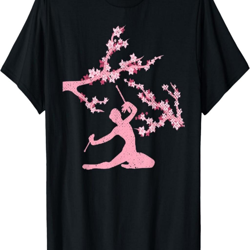 Turnen Sport Kirschblüte Akrobat Turner T-Shirt