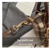 Women's Plaid Crossbody Mini Handbag - Niche Autumn/Winter Design