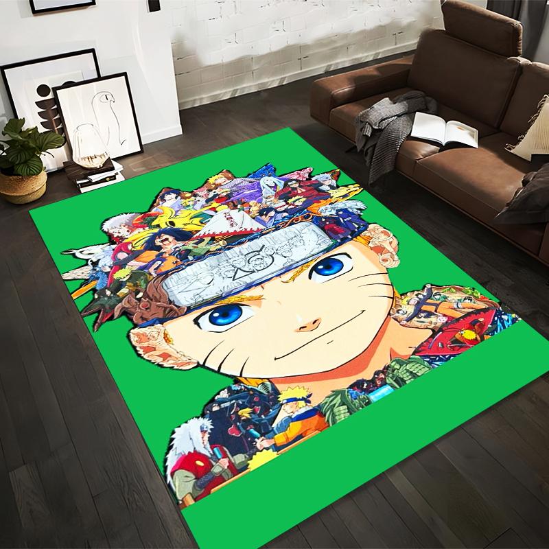 

Anime Character Pattern Carpet with Green Background for Room Decor Suitable for use as an anti-slip for living room bedroom sofas 40x60cm( 15x23in )