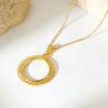 Women's French-Inspired Shell Necklace: Elegant Titanium Steel Clavicle Chain