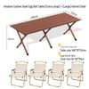 Conjunto Portátil Ultraleve de Mesa Dobrável e Cadeiras de Alumínio para Acampamento ao Ar Livre e Piqueniques