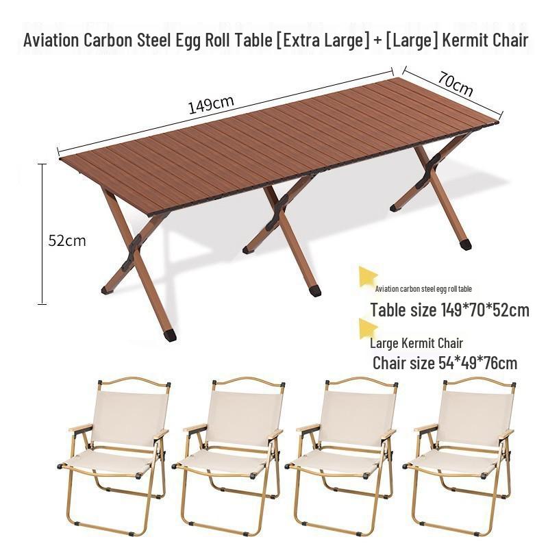 Conjunto Portátil Ultraleve de Mesa Dobrável e Cadeiras de Alumínio para Acampamento ao Ar Livre e Piqueniques