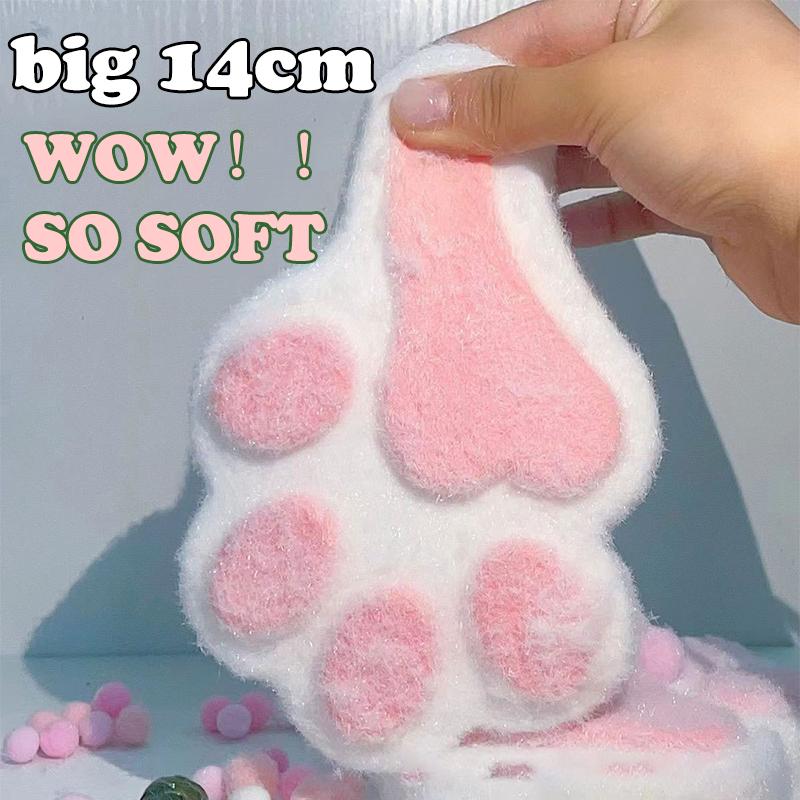 14Cm Large Cat Paw Squishy Fidget Toy Relief Relax Soft Squeeze Toy Pinch Decompression Toy Slow Rebound Stress Relief  Cat Claw