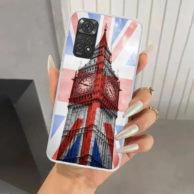 Union Jack England UK Flag Phone Case for Xiaomi Redmi Note 15 14 14S 13 12S 12 Pro 11S 11 Plus 11T 11E 10S Soft Funda Print She