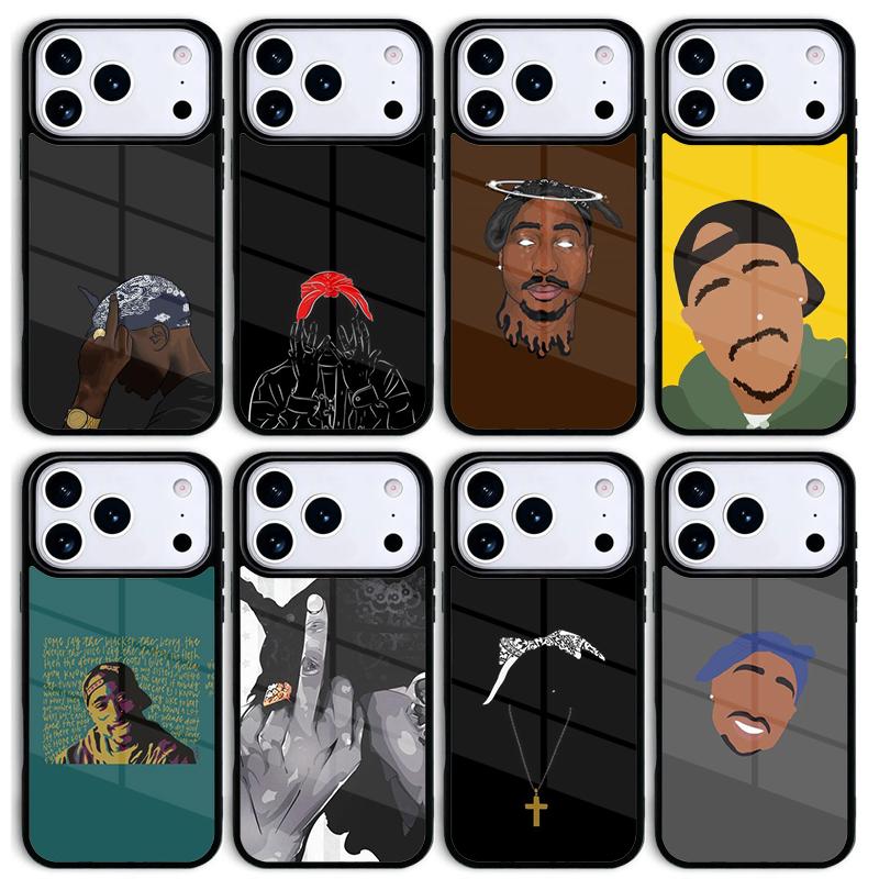 Fashion 2Pac Tupac Shakur Mobile Phone Case for IPhone 17 AIR 16pro Max 15 14 13 12 11 Bumper Cover