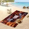West Ham United Fußball-Print Strandtuch, Großes Weiches Schnelltrocknendes Handtuch für Strand Camping Schwimmen