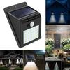 Outdoor Wall Light - Solar Lamp 30 LED PIR Wall Motion Light Sensor Waterproof for Garden - Black