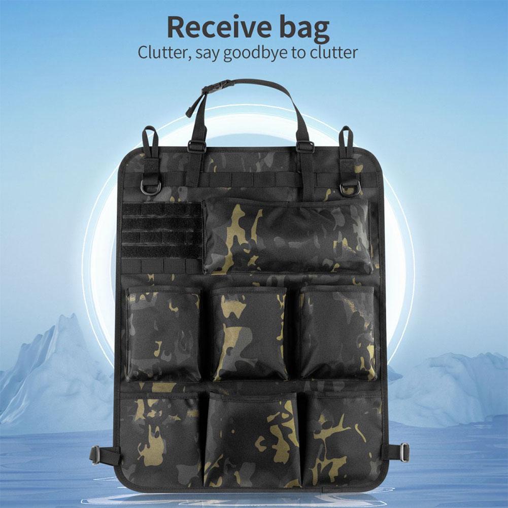 Car Seat Back Storage Bag Multi-purpose Camouflage Accessory Storage Hanging Organizer Seat Pocket Tidying Bags Stowing Int M0I9