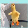 Plush Cartoon Duck Doll Shoulder Bag With Zipper Closure For Casual Daily Use