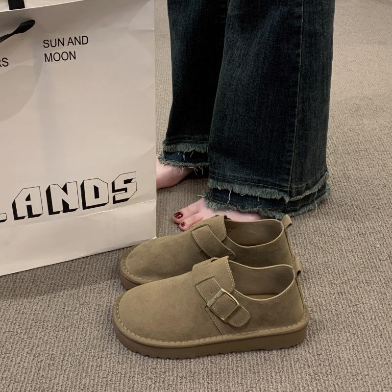 

All-inclusive women s new spring women s shoes versatile Doudou Boken single shoes 35 хаки