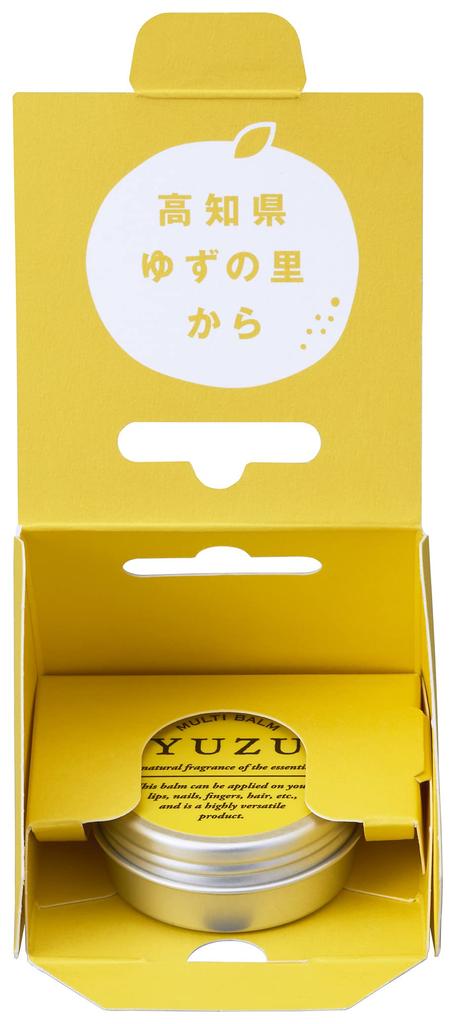 Daily Aroma Japan Kochi Prefecture YUZU Lip Nail Made In Japan Lip Balm Yuzu Moisturizing Citrus Hair Wax Nail Care Multi-Balm & (8g)