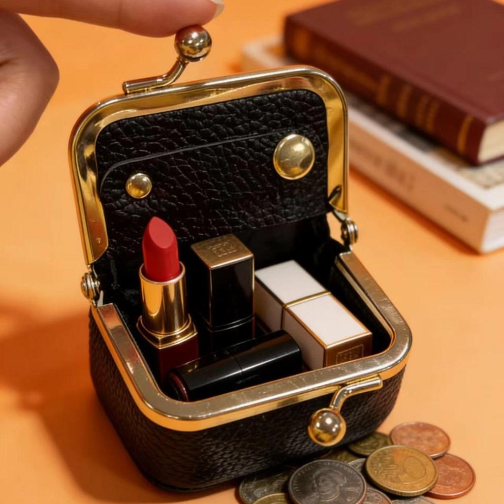 Scatola Accessori Mini Collana, Borsa Porta Gioielli Anello d'Oro Orecchini, Portamonete per Cuffie
