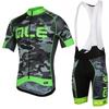 Men Women Cycling Short Sleeve Jersey Set Breathable Quick Dry Performance Wear
