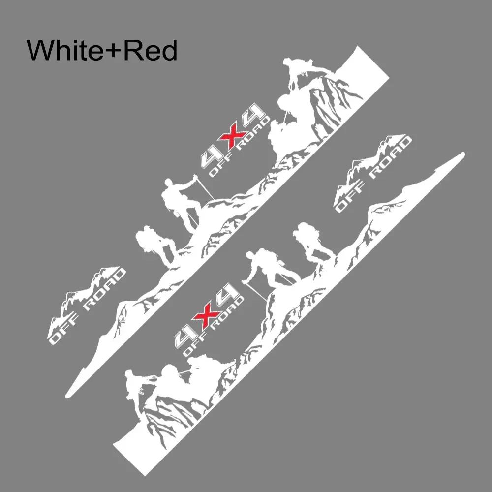 Boční nálepka na dveře pickupu pro Velkou zeď GWM Pao Poer Wngle Truck 4X4 Off Road Samolepky na auto Vinyl Decor Cover Autopříslušenství