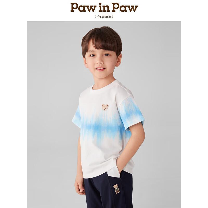 PawinPaw Boys  Tie-Dye Bear Short Sleeve T-Shirt 110