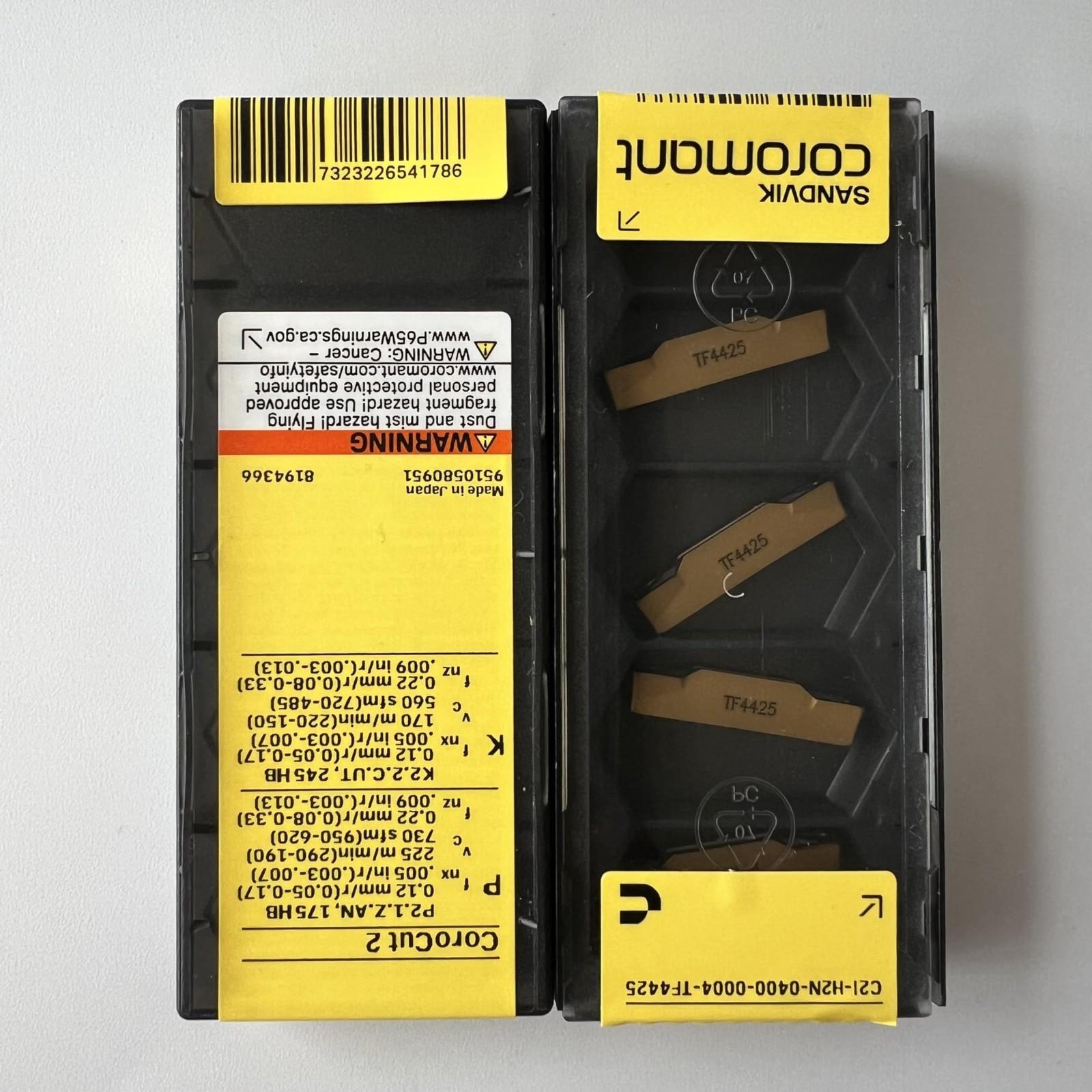 

SANDVIK / C2I-H2N-0400-0004-TF 4425 / Original Swedish hard alloy blade 5 Pcs