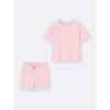 Gu By Uniqlo Cotton Color Lounge Set  Short Sleeve   Shorts 