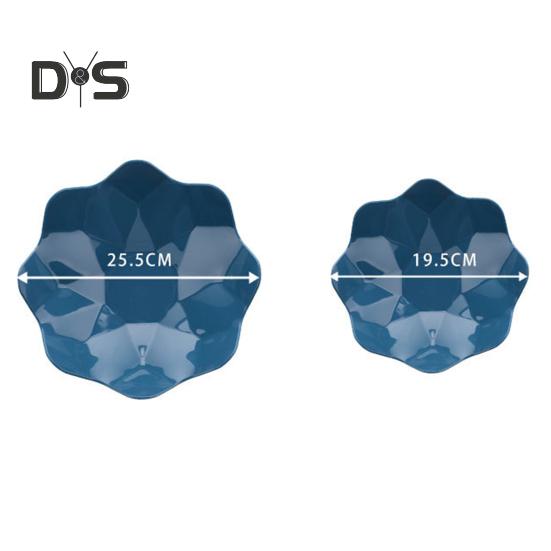 Reusable Fruit Plate Large Capacity Plastic Heightened Base Candy Plate