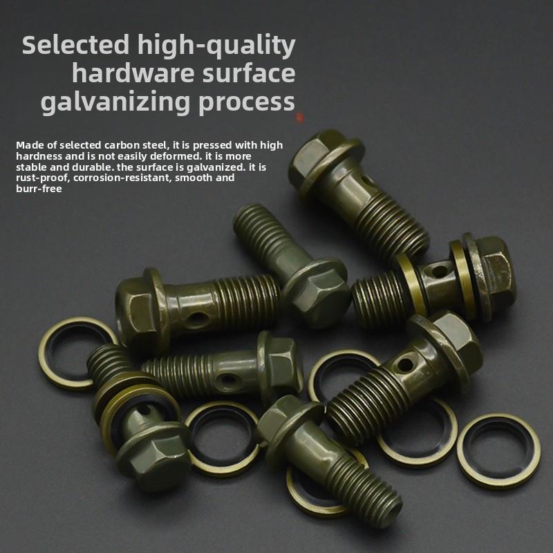 Tubo pompa olio freno a disco moto elettrica vite cava 8/10mm, bullone pinza pompa superiore e inferiore freno scooter