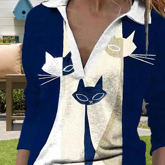 

Женская повседневная блузка с длинным рукавом и V-образным вырезом, толстовка с цветными блоками