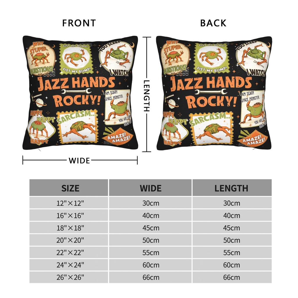 Pillow Case Rocky Amaze Jazz Hands Andy Weir Ryland Grace Project Hail Mary Soft Pillow Cover For Living Room Chair Pillowcases