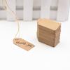 100pcs/Pack Retro Kraft Paper Handwritten Label Wide Arrowhead Shaped Notes Labels Paper Stationery
