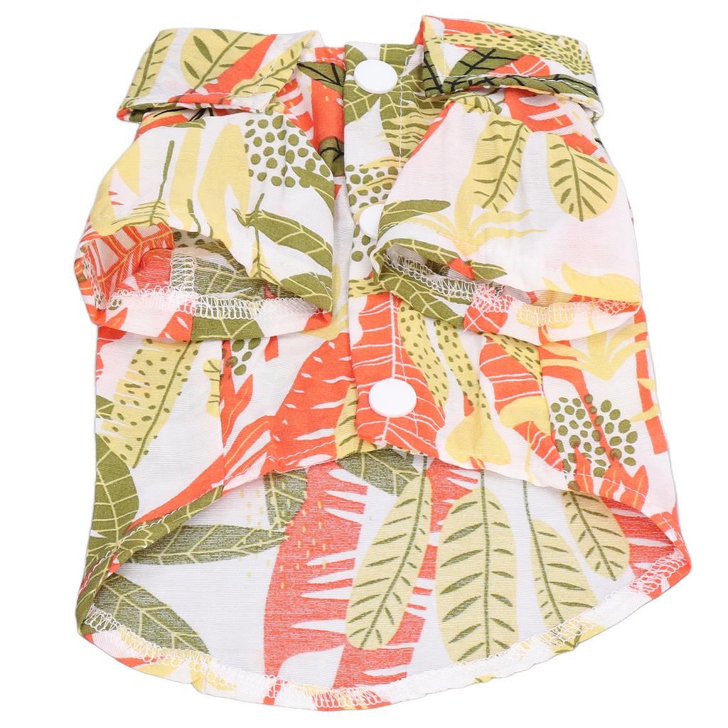 Hawaii Style Pet Shirt Breathable Soft Hawaiian Print Dog T Shirt for Dogs and Cats
