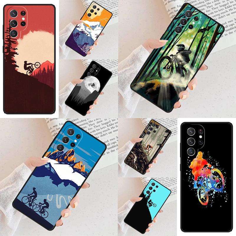 Ride Mountain Bike Bicycle Cell Phone Case for Samsung Galaxy S26 Ultra S25 S24 S23 S22 S21 S20 Note10 Cover