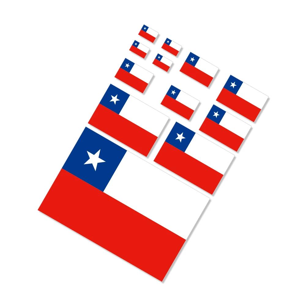 Chilean Flag Car Sticker Chile Flag Vinyl Decals Motorcycle Laptop Decor Accessories For Toyota Hyundai Chevrolet Nissan Suzuki
