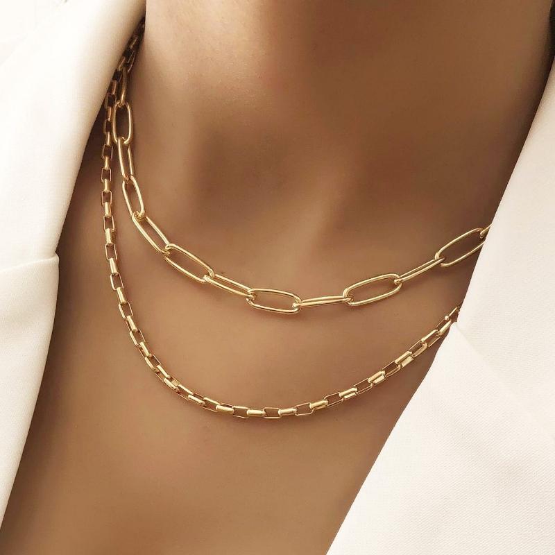 2pcs Minimalist Chain Necklace