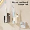 652F Secure Hugging Structure Toothbrush Organizers Suction Mount Shelf Space Savers