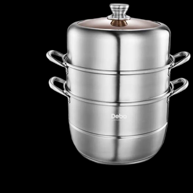 Debo 304 Stainless Steel Double-Layer Steamer Pot