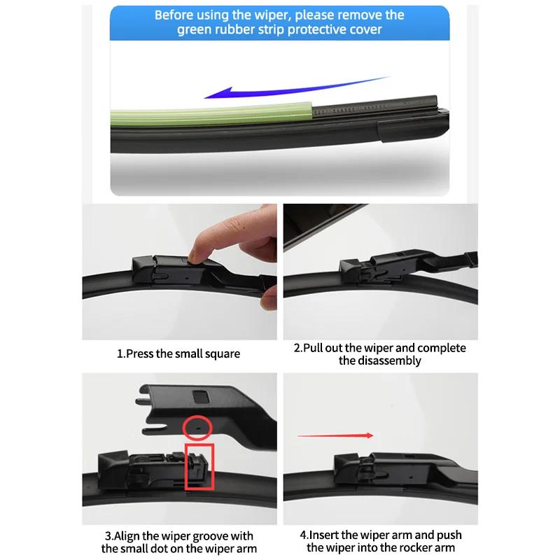 Front Rear Wiper Blades Set For Subaru Forester SK 2019 - 2026 2026 2026 2020 Accessories Windshield Windscreen Window Brushes
