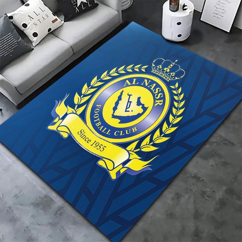 Al-Nassr FC Carpet Rug for Living Room Bedroom Home Sofa Decoration,Kids play Non-slip Floor Mat