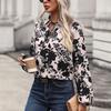 Comfortable Tops Woman Clothing Fashion Casual Tops Shirts Fashionable and Casual Temperament Fall Women's Long Sleeve Floral Printed Shirt Women