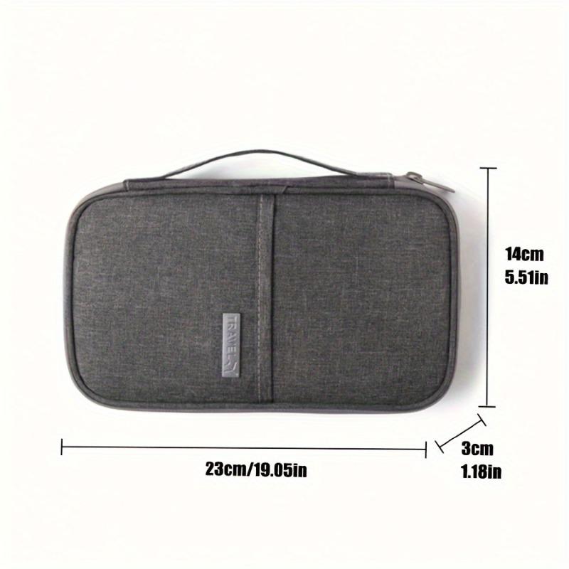 Lightweight Travel Document Bag – Portable Passport Organizer for Airplane & Business Trips – Secure, Stylish Storage