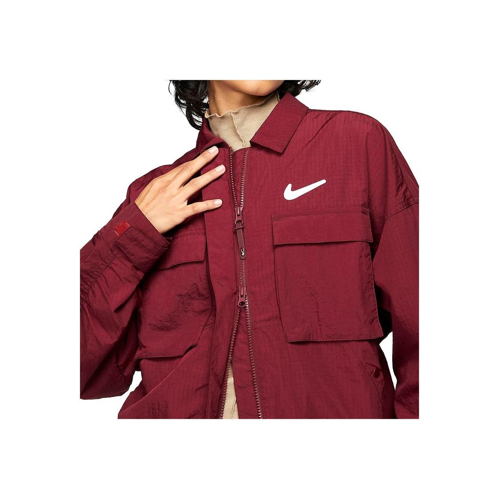 Nike As W Nsw Swoosh Woven Casual Polo Long Sleeve Jacket Unisex Jacket DR5621-638