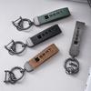 Metal Vintage Leather Car Styling Keychain Key Ring For Seat Leon 5F Mk3 Ibiza 6J Tarraco Arona Ateca Alhambra Auto Accessories