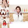 Elegant Lovely Women Winter Knit Thicker Faux Cashmere Warm Fingerless Gloves