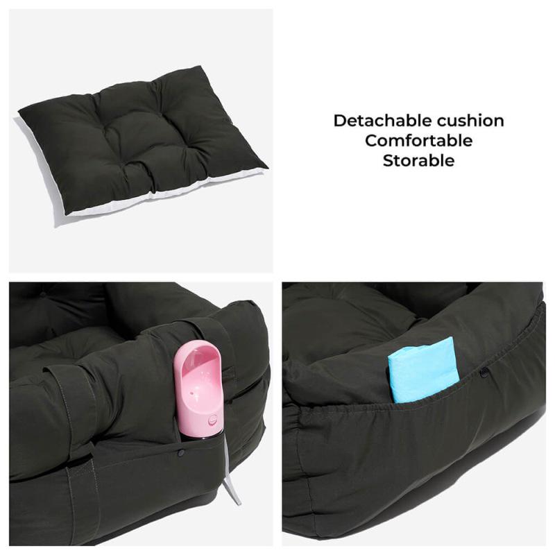 Portable Multi-Purpose Pet Car Bed for Small and Medium Dogs