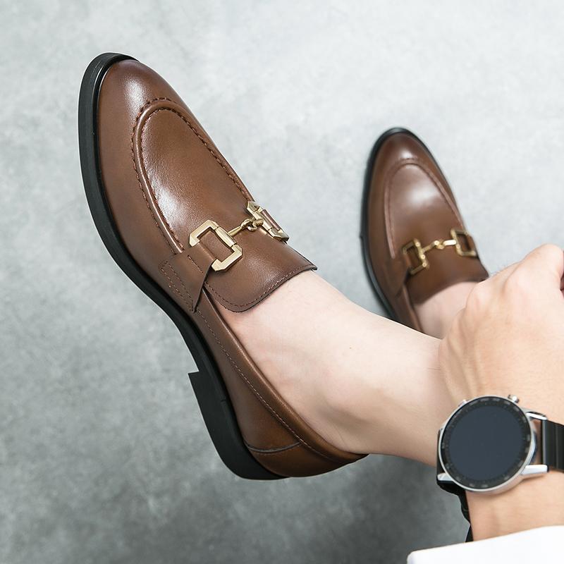 Fashion Artificial Leather Men Shoes New Driving Flats Casual Business Style Shoe Trendy Fashion Outdoor Non-slip Lazy Loafers Men Shoes