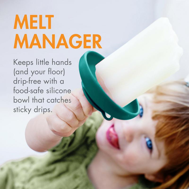 Silicone Popsicle Holders Ice Holder Hand Free Ice Cream Treats Rack Reusable Ice Pop Stick Holder Food Grade Popsicle Sleeve